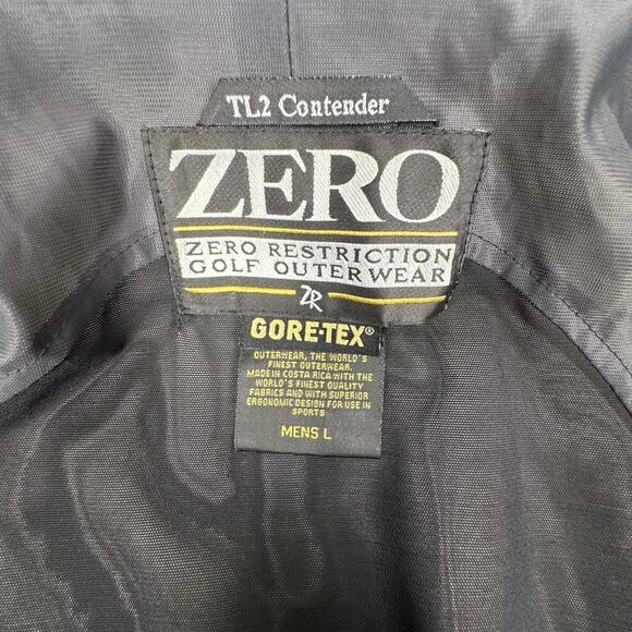 Zero Restriction TL2 Contender Gore-Tex Golf Beige Mesh Lined Windbreaker L - Picture 4 of 8
